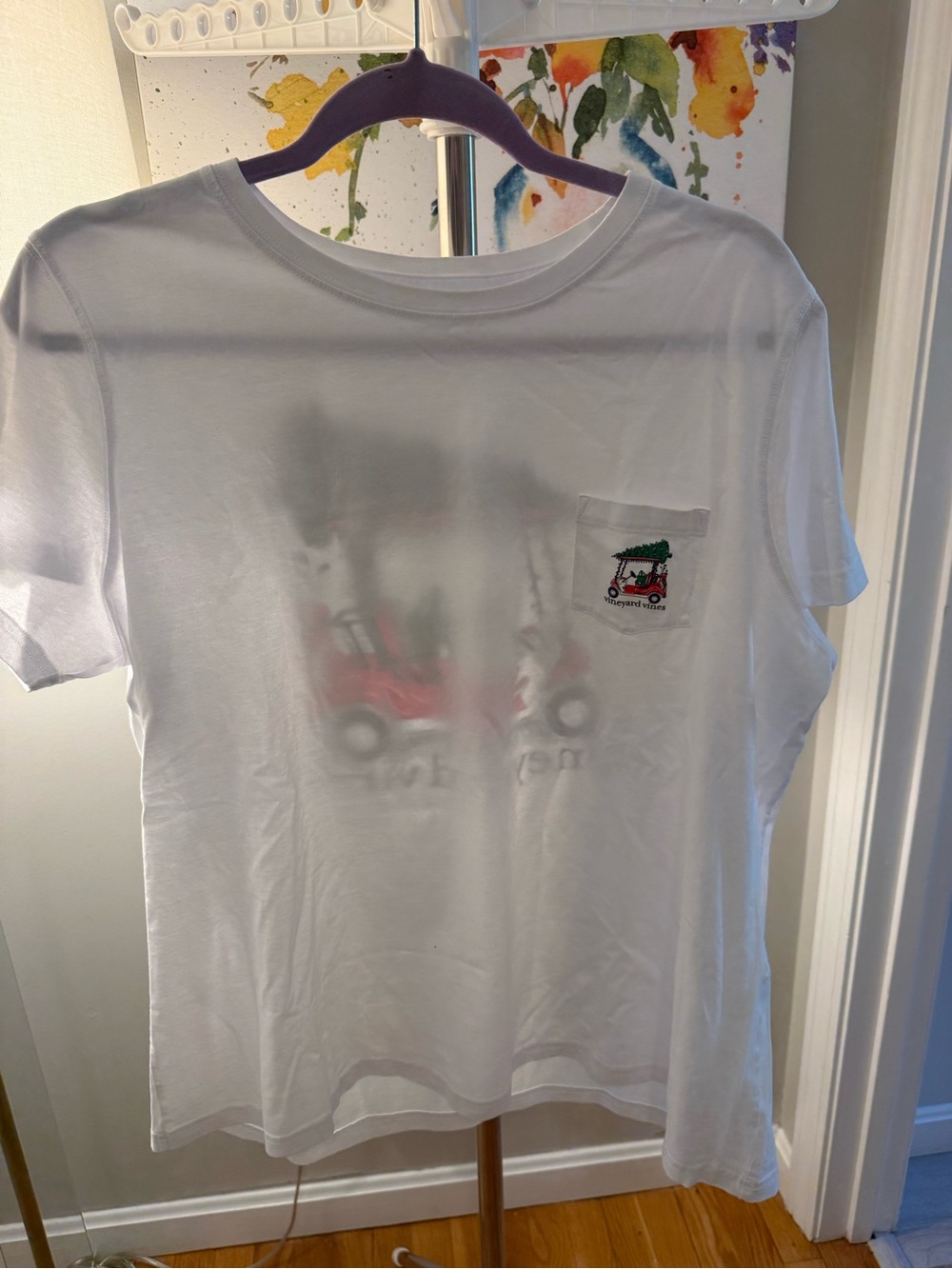 Vineyard Vines ( Christmas)White Short Sleeve Tee